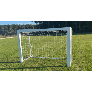Bramka do piłki nożnej 1,8x1,2m przenośna [profil AL kwadrat 80x80], głębokość 0,70/0,75m,  lakier. biała