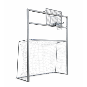 Bramko-kosz stacjonarny / tulejowany, tablica kratownica 120x90, obręcz ocynkowana, siatka łańcuchowa