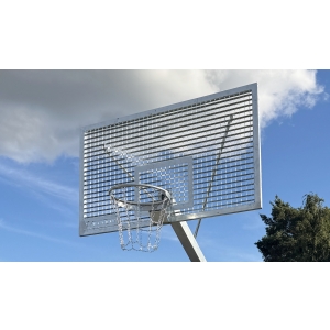Kosz do koszykówki, wysięg 160cm, kratownica 180x105, obręcz ocynkowana z siatką łańcuchową