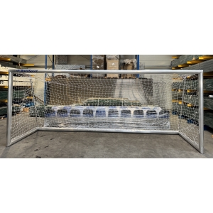 Bramka do piłki nożnej  5x2m przenośna spawana w całości [profil AL owalny 120x100] nielakierowana