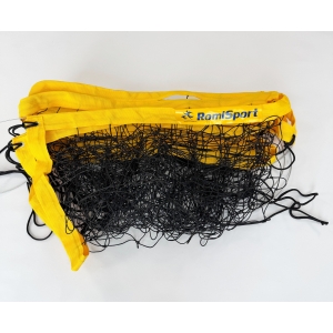 Profesjonalna siatka do siatkówki obszyta taśmą PP w kolorze żółtym L=8500