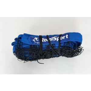 Rekreacyjna siatka do siatkówki obszyta taśmą PP w kolorze niebieskim L=8500