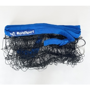 Rekreacyjna siatka do siatkówki obszyta taśmą PP w kolorze niebieskim L=8500