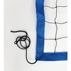 Rekreacyjna siatka do siatkówki obszyta taśmą PP w kolorze niebieskim L=8500