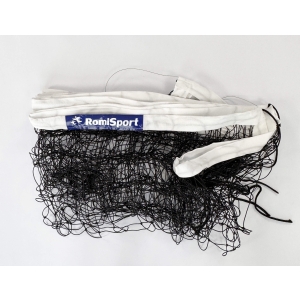 Rekreacyjna siatka do siatkówki obszyta taśmą PP w kolorze białym L=9500