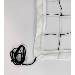 Rekreacyjna siatka do siatkówki obszyta taśmą PP w kolorze białym L=9500