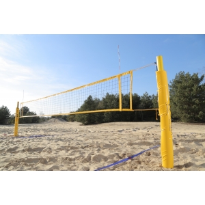 Zestaw PRO do siatkówki plażowej, słupki aluminiowe