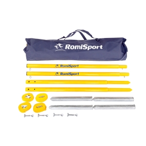 Słupki stalowe rekreacyjne do badmintona