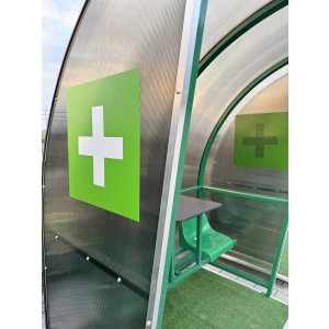 Wiata stadionowa - punkt medyczny