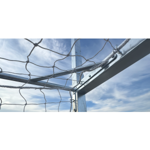 Bramko-kosz stacjonarny / tulejowany, tablica kratownica 120x90, obręcz ocynkowana, siatka łańcuchowa