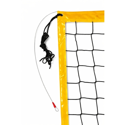 Siatka PRO do siatkówki 8,5x1m, kolor obszycia: żółty