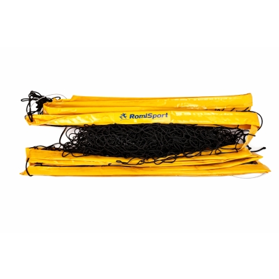 Siatka PRO do siatkówki 8,5x1m, kolor obszycia: żółty