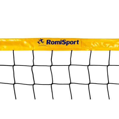 Siatka PRO do siatkówki 8,5x1m, kolor obszycia: żółty