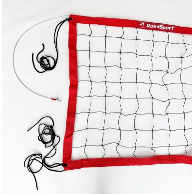 Siatka PRO do siatkówki 9,5x1m, kolor obszycia: niebieski