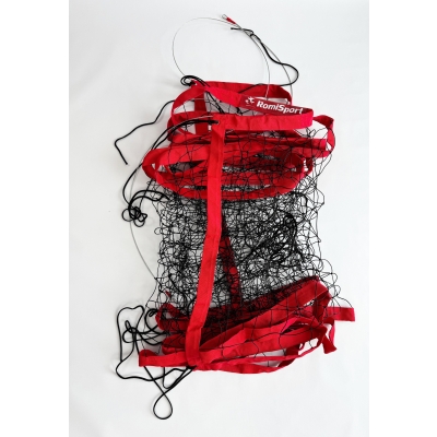 Siatka PRO do siatkówki 9,5x1m, kolor obszycia: niebieski