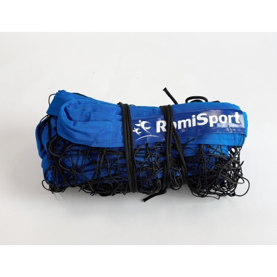 Siatka PRO do siatkówki 9,5x1m, kolor obszycia: niebieski