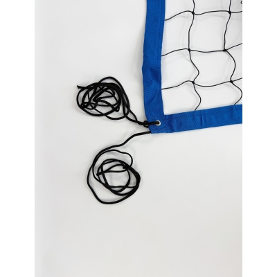 Siatka PRO do siatkówki 9,5x1m, kolor obszycia: niebieski