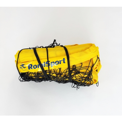 Siatka PRO do siatkówki 9,5x1m, kolor obszycia: żółty