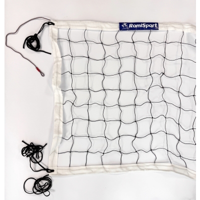 Siatka PRO do siatkówki 8,5x1m, kolor obszycia: biały