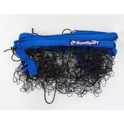 Siatka PRO do siatkówki 9,5x1m, kolor obszycia: niebieski