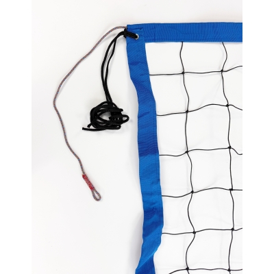 Siatka PRO do siatkówki 9,5x1m, kolor obszycia: niebieski