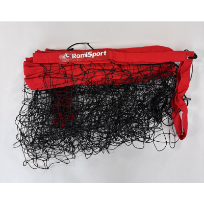 Siatka PRO do siatkówki 8,5x1m, kolor obszycia: czerwony