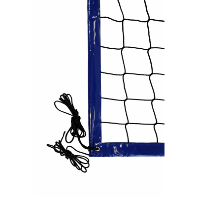Siatka PRO do siatkówki 9,5x1m, kolor obszycia: niebieski