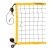 Profesjonalna siatka do siatkówki obszyta taśmą PP w kolorze żółtym L=8500, linka kewlarowa